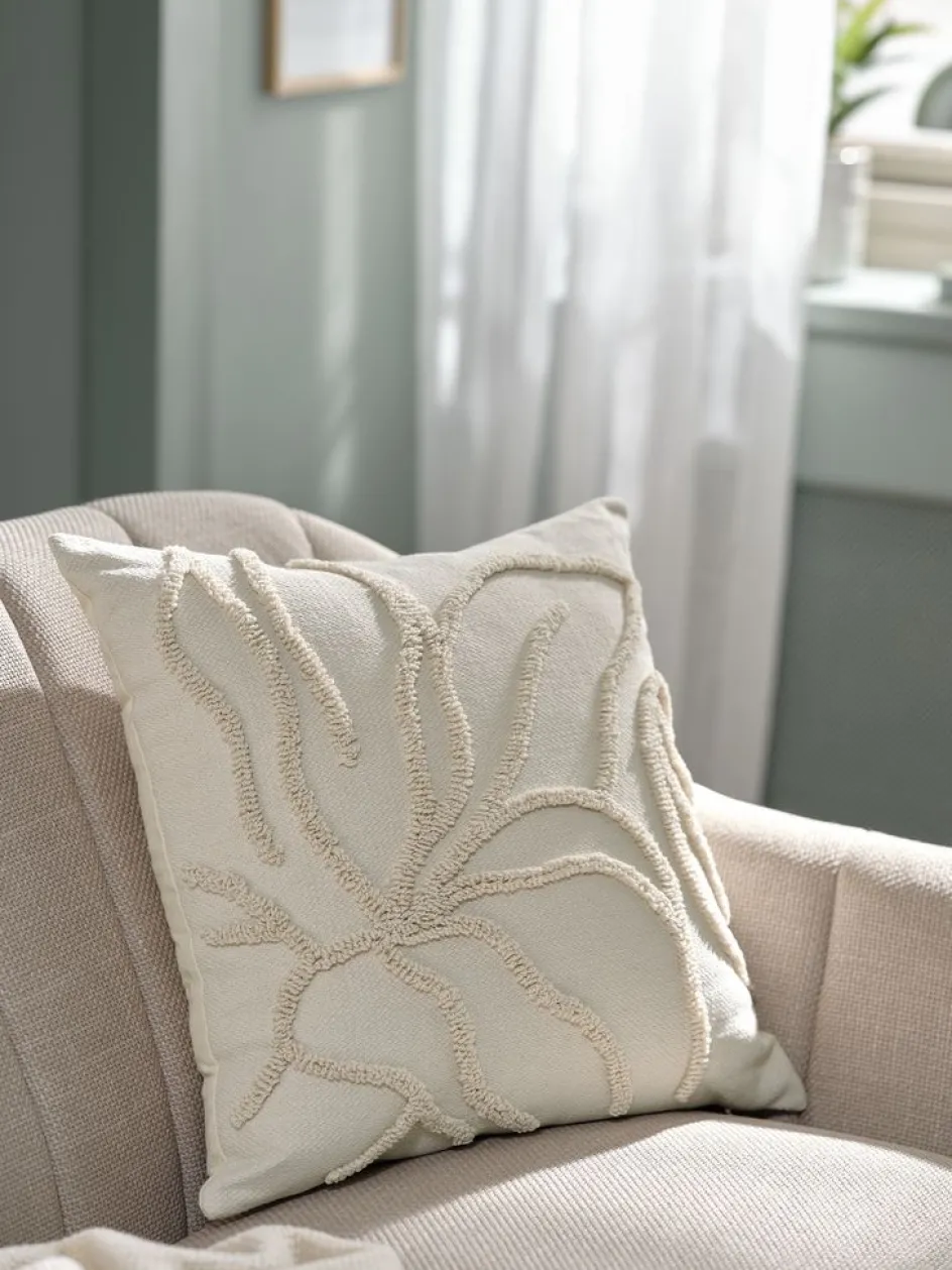 Clearance SOLBLOMCojín SOLBLOM 45x45 beis Cojines