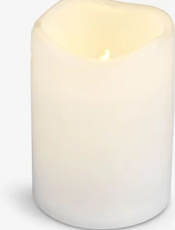 New SORENVela pilar LED SOREN Ø8xA13cm blanco Velas LED