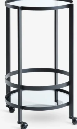 Sale SORTEBROCarrito SORTEBRO 2 estantes negro/cristal Otros