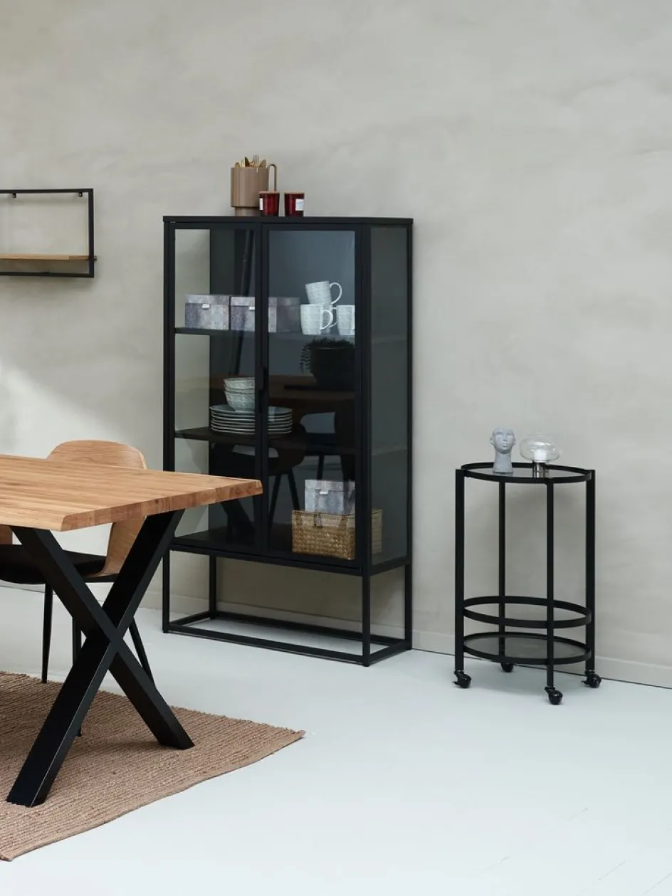 Sale SORTEBROCarrito SORTEBRO 2 estantes negro/cristal Otros