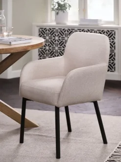 Discount SOTTRUPSilla de comedor SOTTRUP tela beis/negro Sillas De Comedor