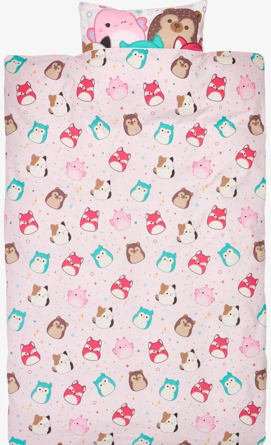 SQUISHMALLOWSJuego funda nórdica SQUISHMALLOWS 155x220 rosa Juegos De Funda Nórdica|Juegos De Funda Nórdica Infantiles