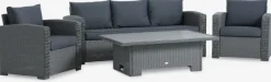 Best STAVERNConjunto muebles jardín STAVERN 5 plazas Conjuntos Mesa Y Sillas De Jardín|Muebles De Jardín