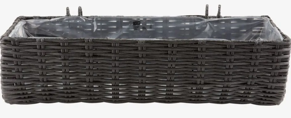 Clearance STEINTROSTJardinera para balcón STEINTROST A18xL50xA16 negro Maceteros