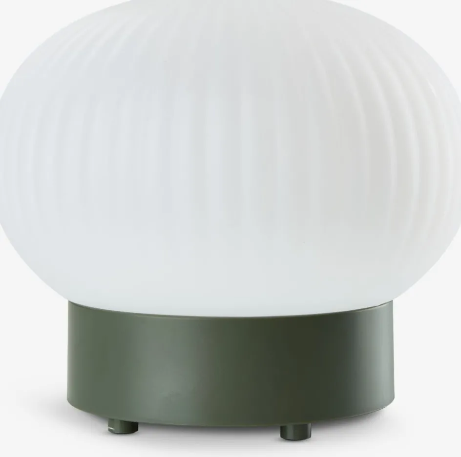 Hot STORFUGLLámpara de mesa recargable STORFUGL Ø15xA10cm verde oscuro Iluminación Exterior