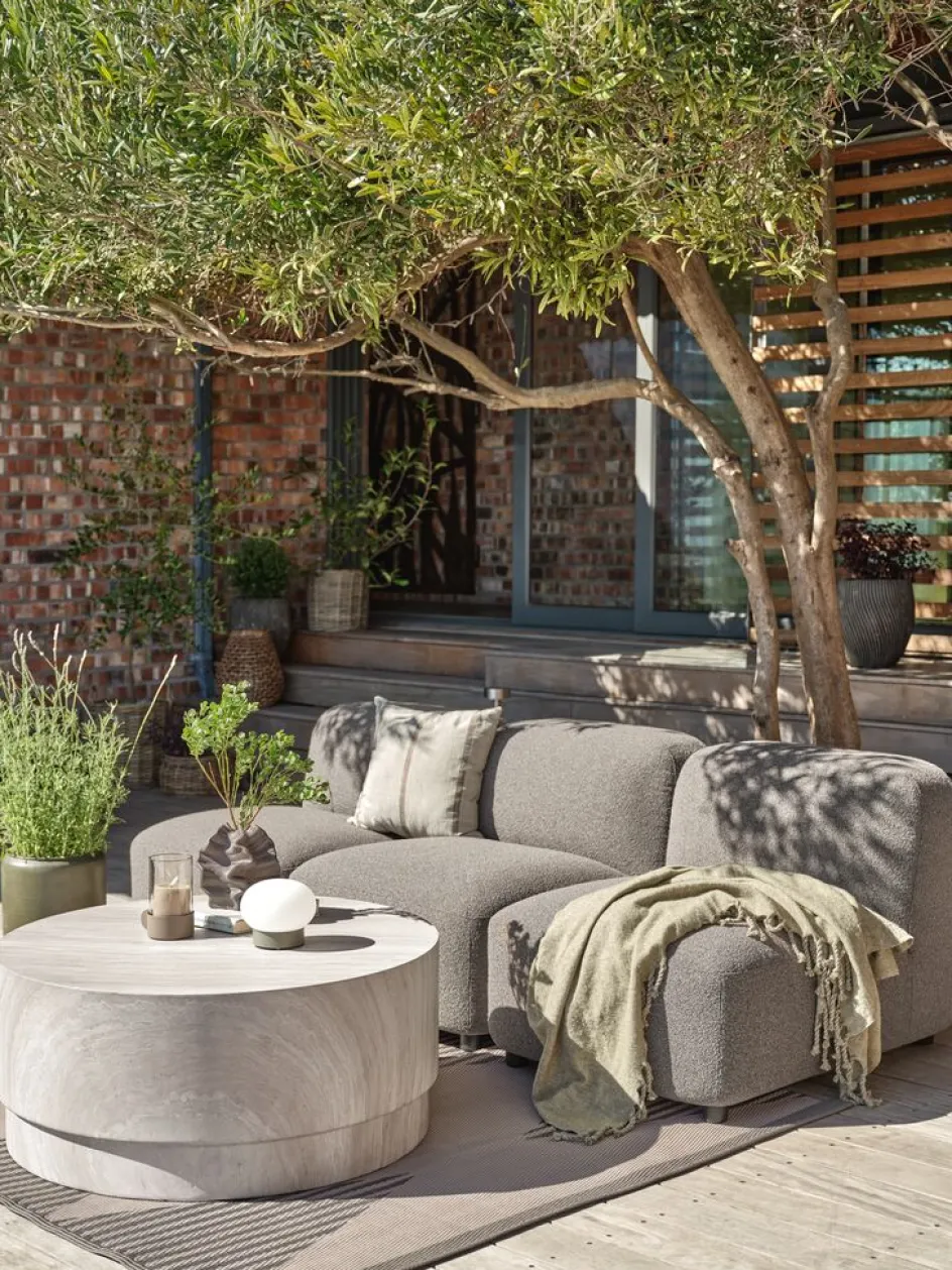 STORLIEN + TANEConjunto jardín STORLIEN travertino + TANE 3 plazas arena Conjuntos Mesa Y Sillas De Jardín|Muebles De Jardín