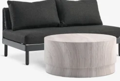 Online STORLIEN + VOSSConjunto jardín STORLIEN travertino + VOSS 2 plazas negro Conjuntos Mesa Y Sillas De Jardín|Muebles De Jardín