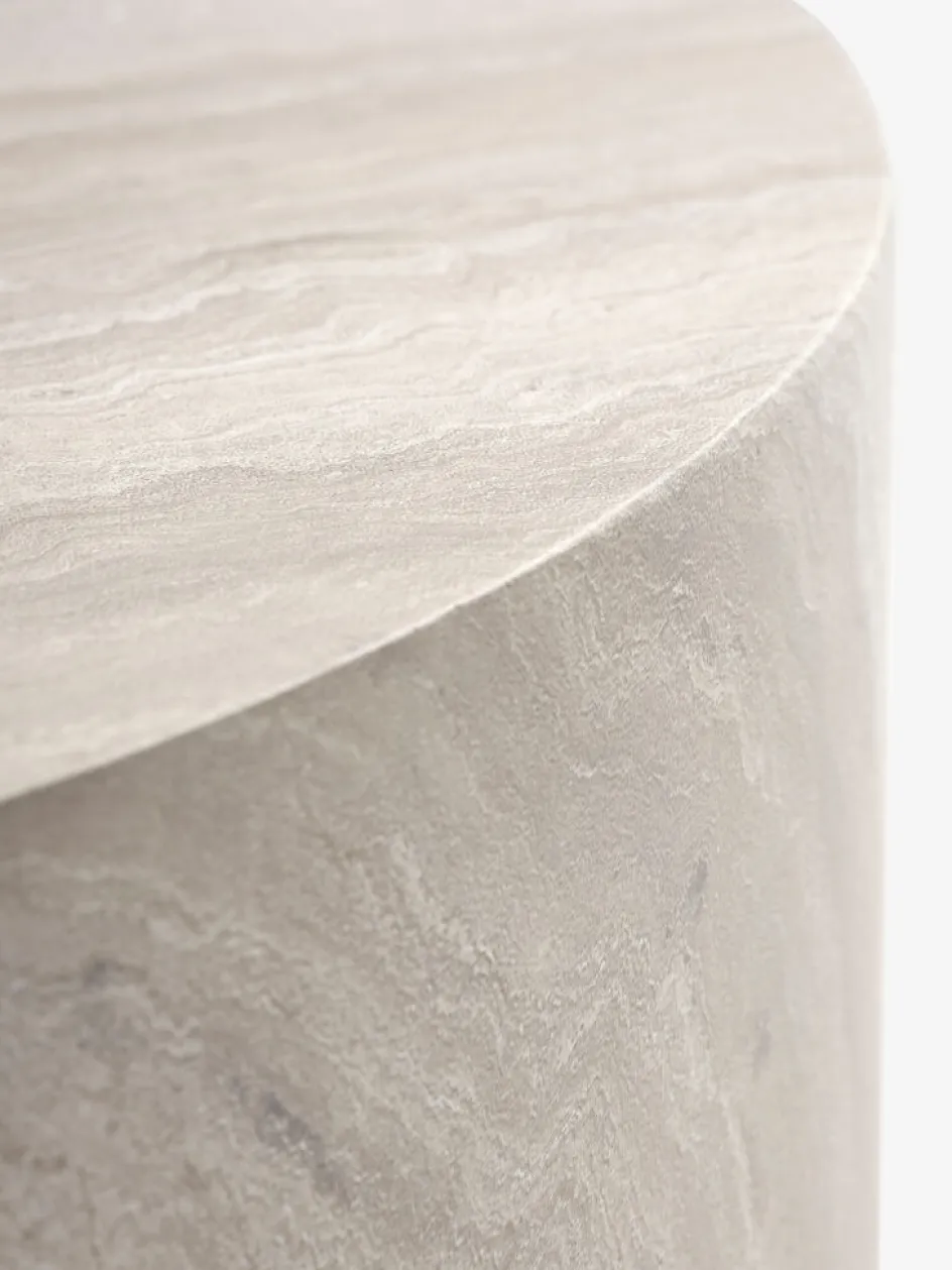 Discount STORLIENMesa de centro de exterior STORLIEN Ø90xA41 travertino Mesas De Jardín|Muebles De Jardín