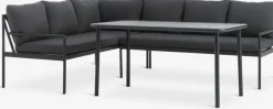 Sale STROEMSTADConjunto muebles jardín STROEMSTAD 6 plazas negro Conjuntos Mesa Y Sillas De Jardín|Muebles De Jardín