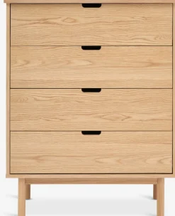 Clearance STUBBERUPCómoda STUBBERUP 4 cajones roble natural Cómodas|Cómodas