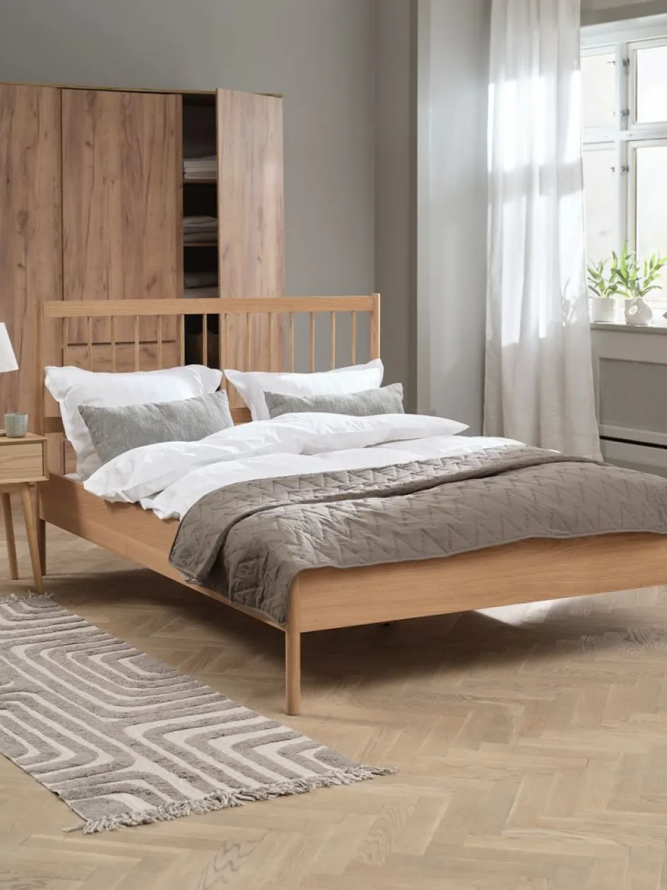 Sale STUBBERUPEstructura cama STUBBERUP 140x200 roble natural Estructuras De Cama|90 X 190 Cm