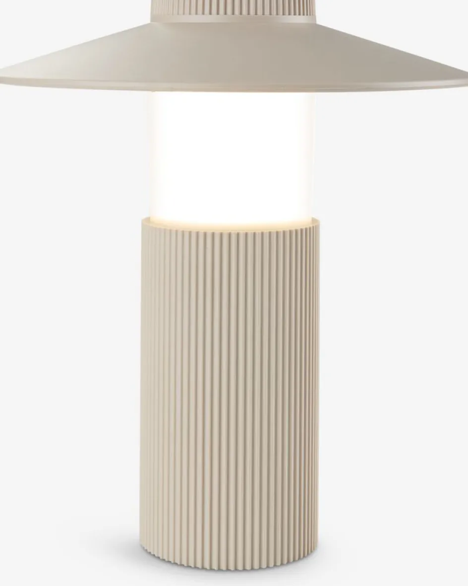 Clearance SVANELámpara de mesa recargable SVANE Ø21×A25cm arena Iluminación Exterior