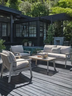 New SYLTHOLMConjunto muebles jardín SYLTHOLM 4,5 plazas madera dura Conjuntos Mesa Y Sillas De Jardín|Muebles De Jardín