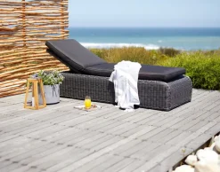 New TAMBOHUSETumbona TAMBOHUSE A76xL206 gris Muebles De Jardín|Tumbonas