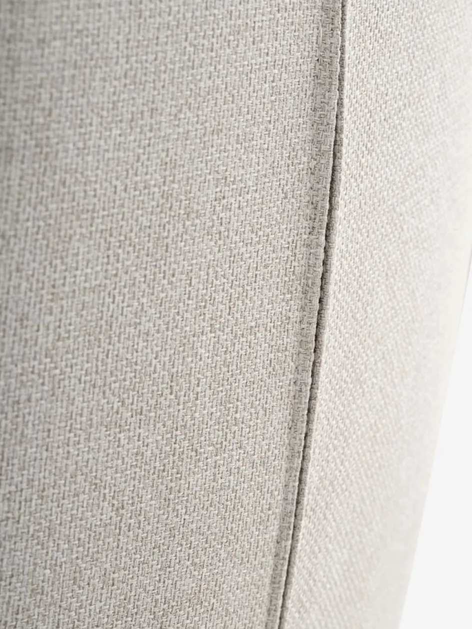 Clearance TANKEDALSillón reclinable TANKEDAL con reposapiés tela beis/cromo Sillones