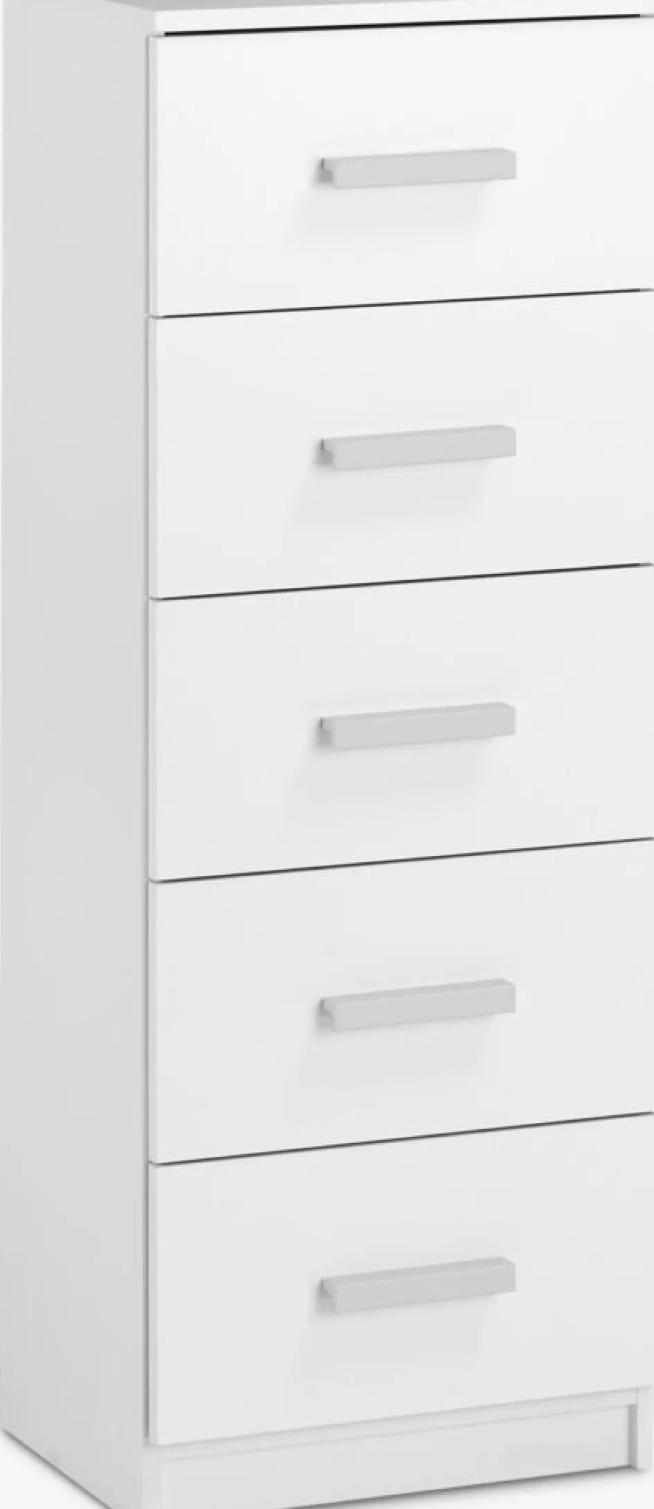 New TAPDRUPCómoda TAPDRUP 5 cajones finos blanco Cómodas|Cómodas
