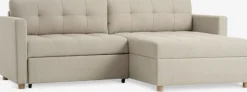 Best TEGLHUSESofá cama con chaise longue TEGLHUSE tela beis Sofás Cama|Sofás Cama