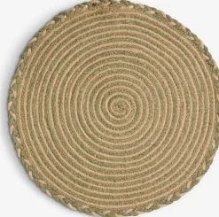 New TETTEGRASMantel individual TETTEGRAS Ø37 natural/verde Manteles Individuales