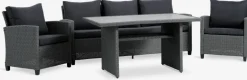 Discount THISEConjunto muebles jardín THISE 5 plazas gris Conjuntos Mesa Y Sillas De Jardín|Muebles De Jardín