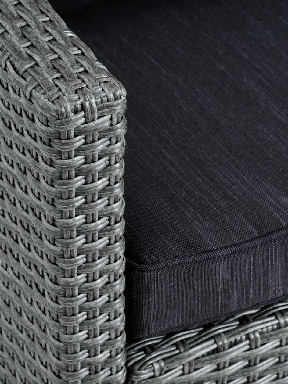 Discount THISEConjunto muebles jardín THISE 5 plazas gris Conjuntos Mesa Y Sillas De Jardín|Muebles De Jardín