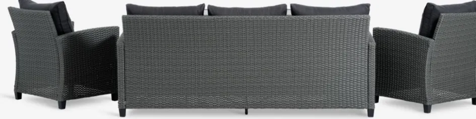 Discount THISEConjunto muebles jardín THISE 5 plazas gris Conjuntos Mesa Y Sillas De Jardín|Muebles De Jardín