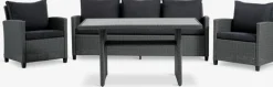 Discount THISEConjunto muebles jardín THISE 5 plazas gris Conjuntos Mesa Y Sillas De Jardín|Muebles De Jardín