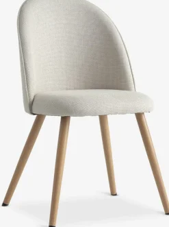 Outlet THORUPSilla de comedor THORUP tela beis/color roble natural Sillas De Comedor