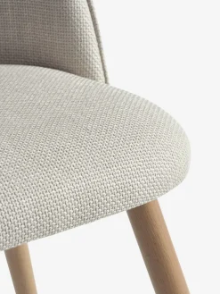 Outlet THORUPSilla de comedor THORUP tela beis/color roble natural Sillas De Comedor