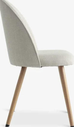 Outlet THORUPSilla de comedor THORUP tela beis/color roble natural Sillas De Comedor