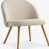 Outlet THORUPSillón THORUP tela beis/color roble Sillones