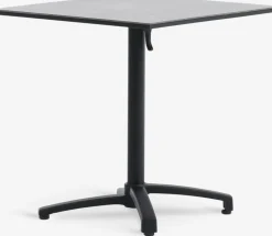 New TIPMOSE + NABBENMesa TIPMOSE L70 gris + 2 sillas NABBEN negro Conjuntos Mesa Y Sillas De Jardín