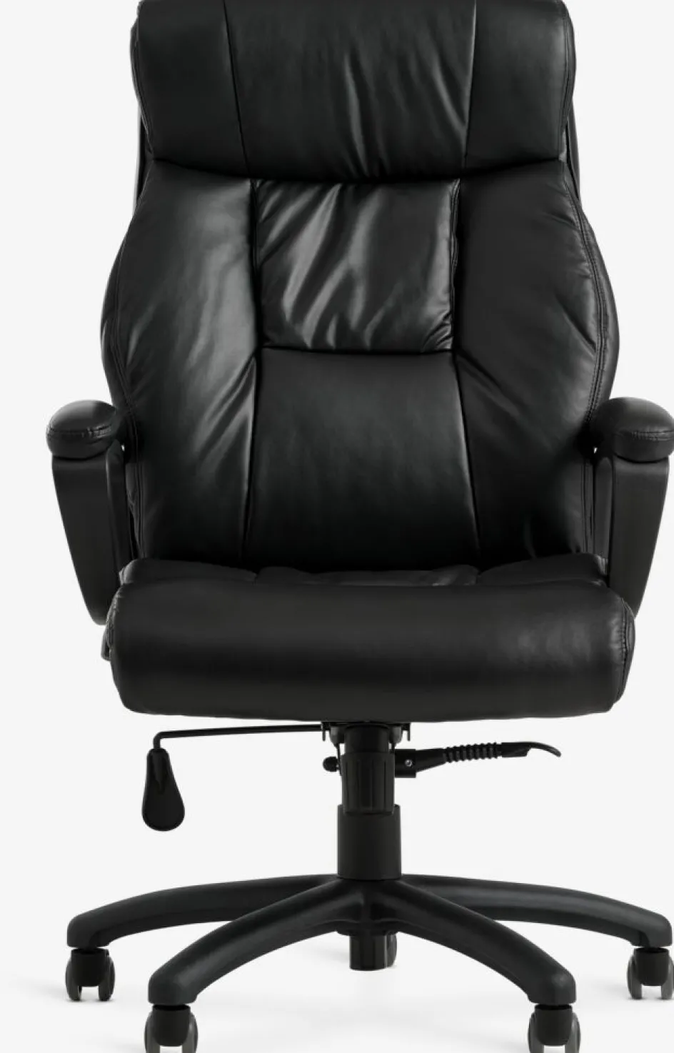 New TJELESilla de oficina TJELE polipiel negro/negro Sillas De Oficina|Sillas Gaming