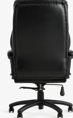 New TJELESilla de oficina TJELE polipiel negro/negro Sillas De Oficina|Sillas Gaming