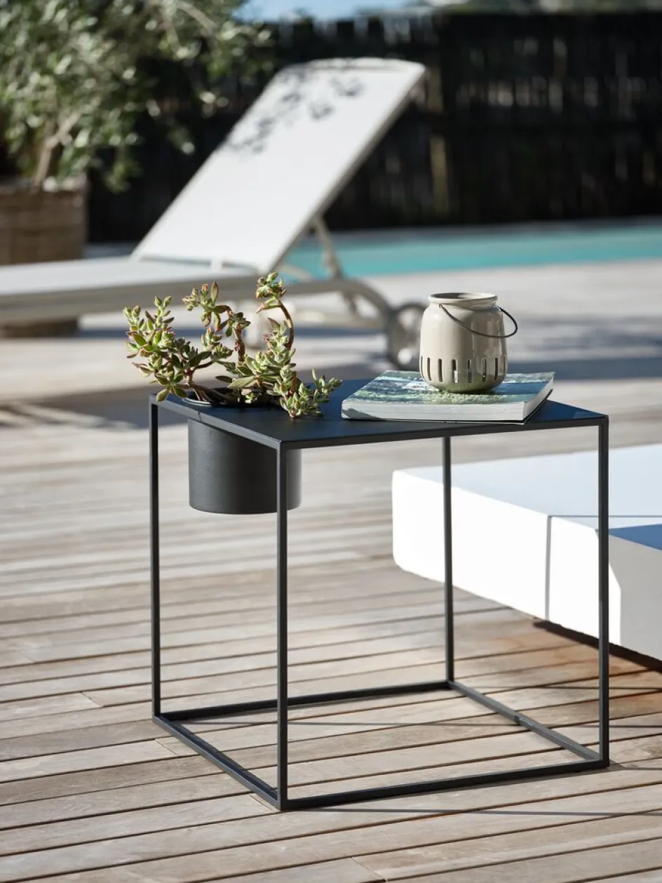 Online TORNSANGERMesa auxiliar TORNSANGER A45xL45 negro Decoración De Jardín