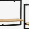 Clearance TRAPPEDALEstante de pared TRAPPEDAL 2 uds color roble cálido/negro Baldas|Baldas