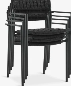 Online TRILLEVALLENSilla apilable TRILLEVALLEN negro Sillas De Jardín