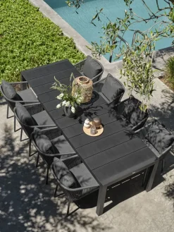 Sale TYDALMesa de jardín TYDAL A95xL208/272 negro Mesas De Jardín