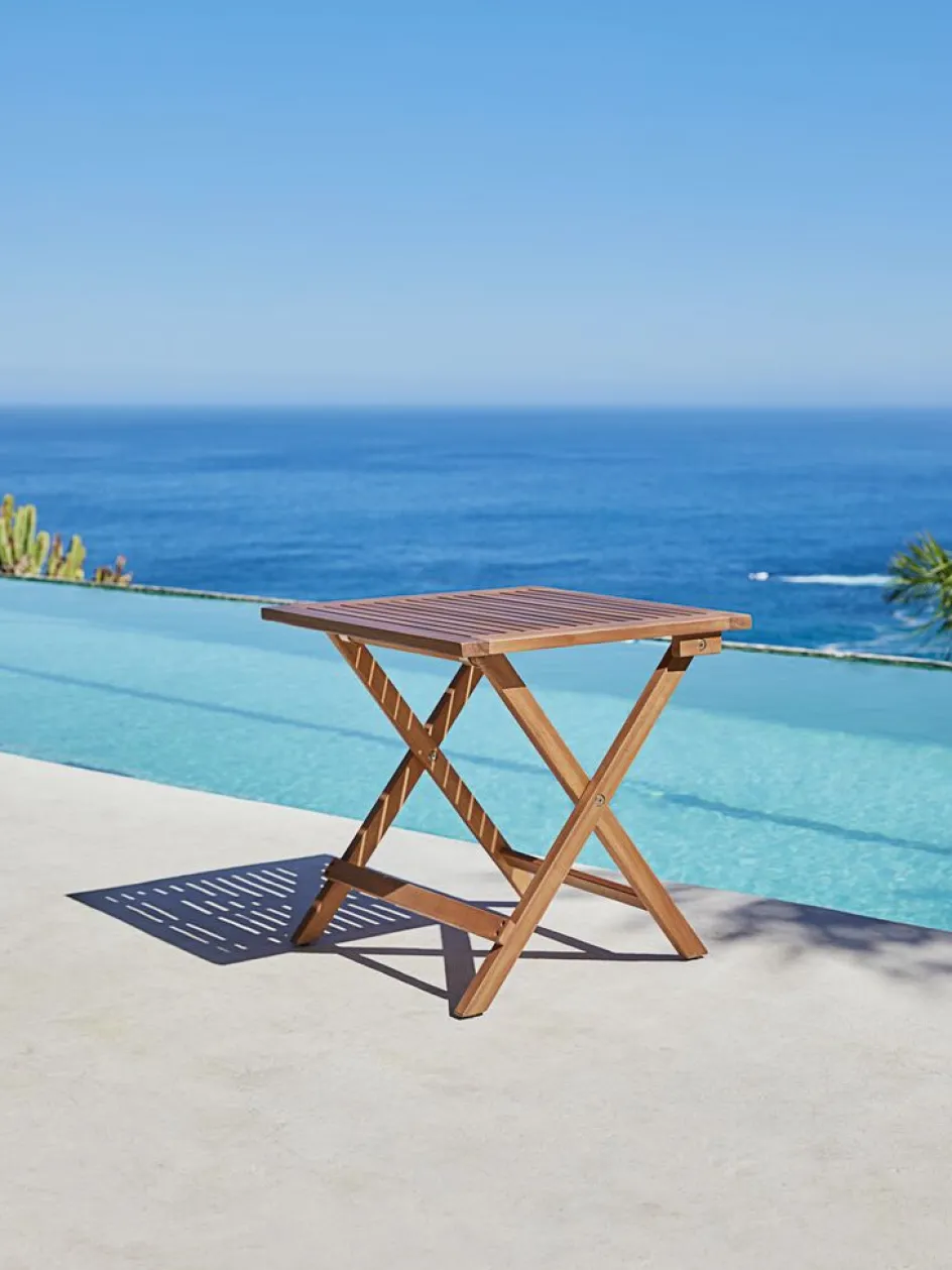 UBJERGMesa auxiliar UBJERG A46xL46xA46 madera dura Mesas De Jardín|Muebles De Jardín