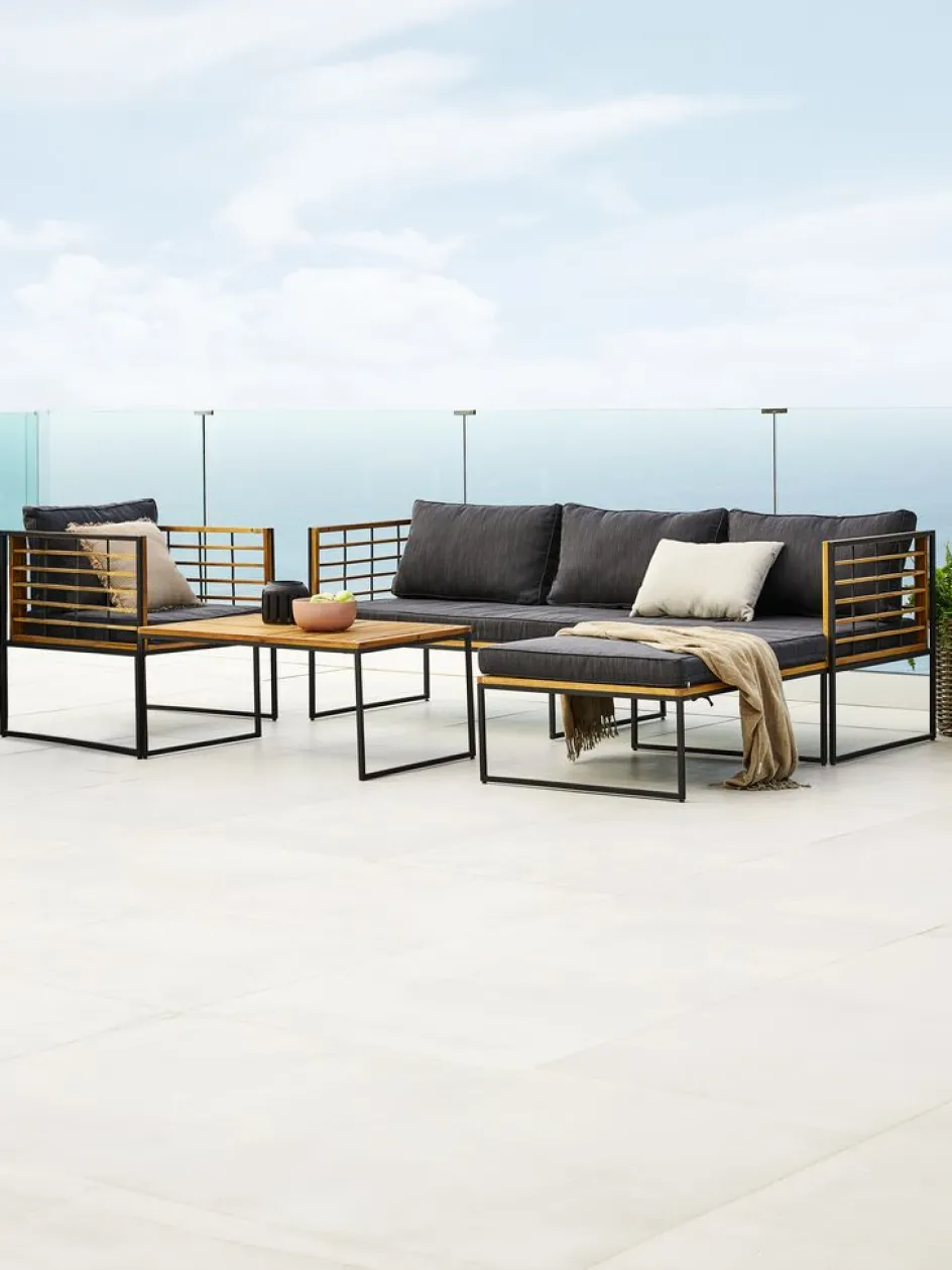 Best UGILTMesa de centro de exterior UGILT A60xL90 madera dura Mesas De Jardín|Muebles De Jardín