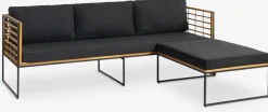 Sale UGILTSofá de exterior UGILT con chaise longue 3 plazas madera Muebles De Jardín