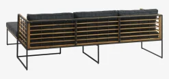 Sale UGILTSofá de exterior UGILT con chaise longue 3 plazas madera Muebles De Jardín