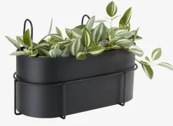 Discount UGLEJardinera balcón UGLE A23xL37xA22 negro Maceteros