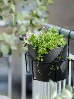 Discount UGLEJardinera balcón UGLE A23xL37xA22 negro Maceteros