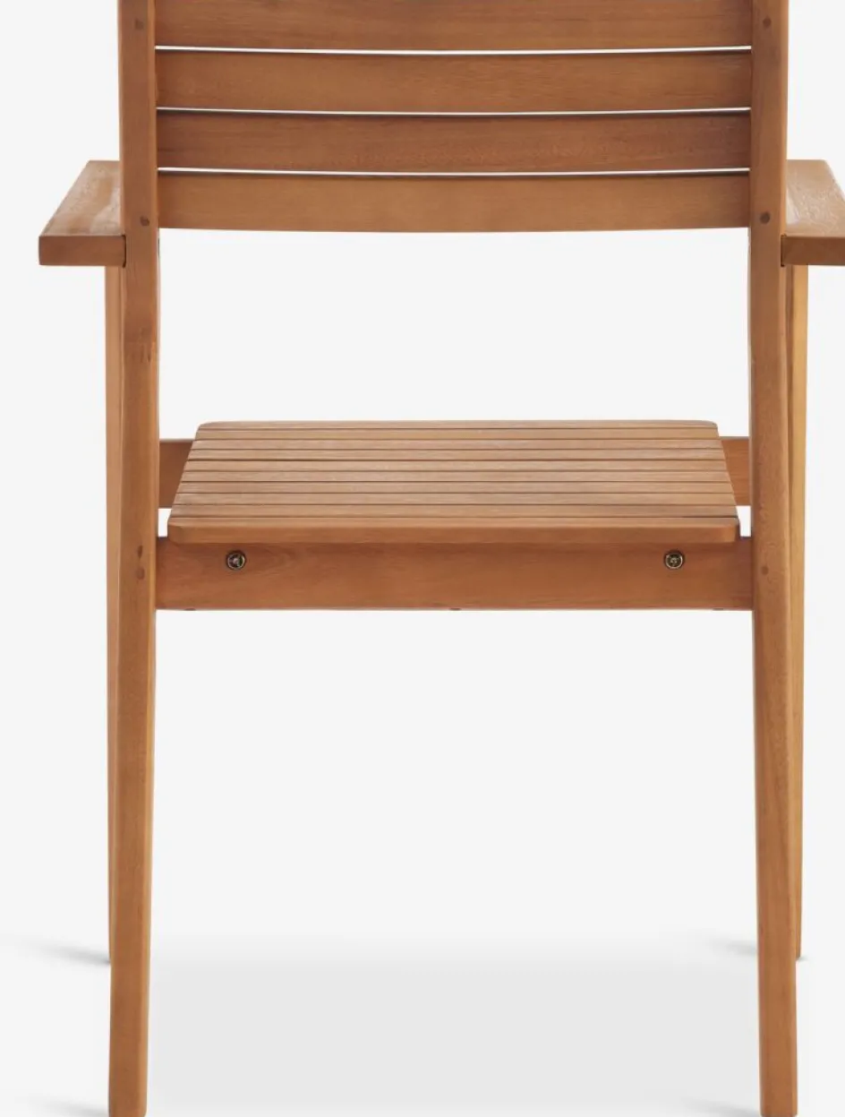 Hot ULBJERG + HAMRAMesa ULBJERG L214/297 + 4 sillas HAMRA madera dura Conjuntos Mesa Y Sillas De Jardín