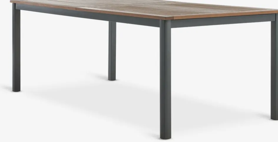 Hot ULBJERG + HAMRAMesa ULBJERG L214/297 + 4 sillas HAMRA madera dura Conjuntos Mesa Y Sillas De Jardín