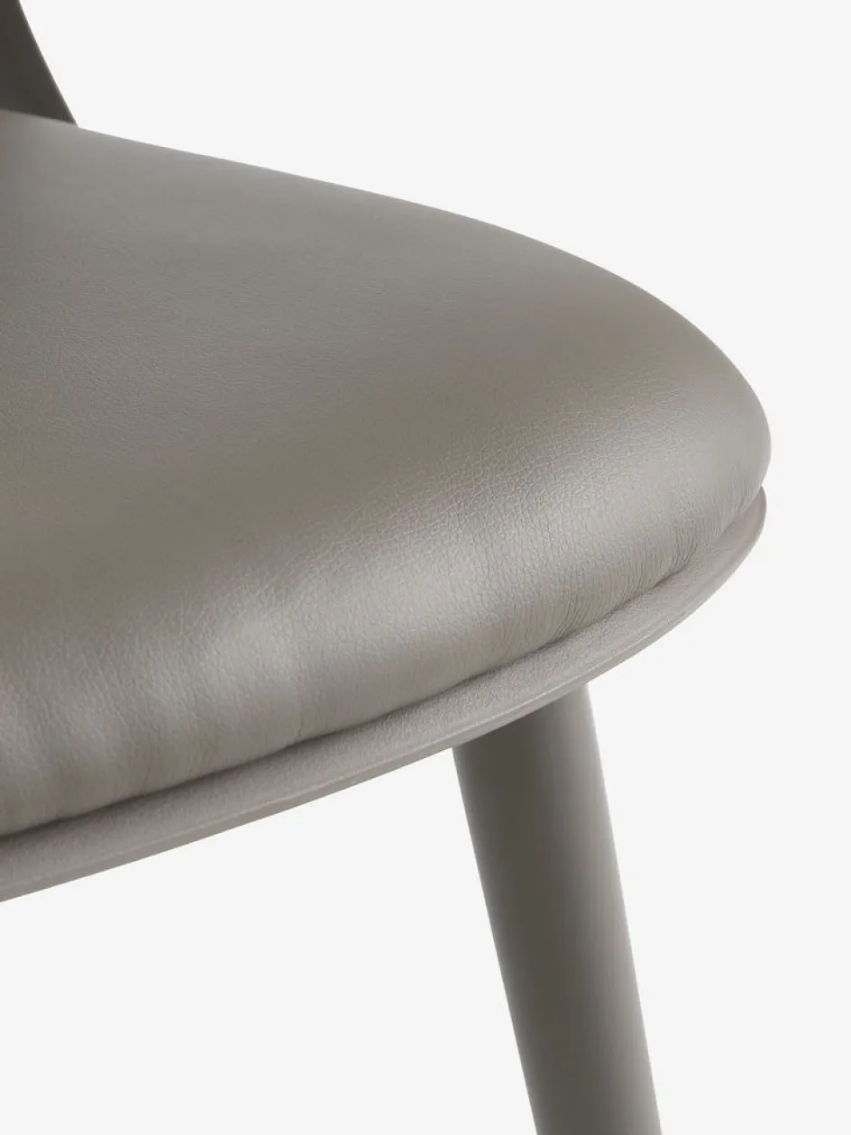 Online ULDALSilla de comedor ULDAL polipiel marrón Sillas De Comedor