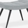 Best ULDUMReposapiés ULDUM tela gris/negro Sillones