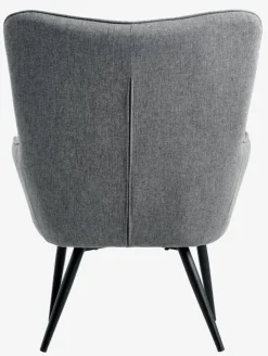 Discount ULDUMSillón ULDUM tela gris/negro Sillones