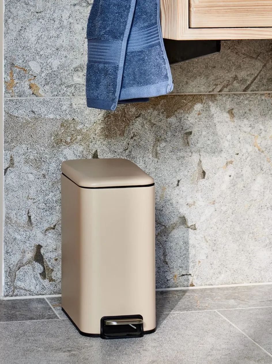 Online ULLATTICubo con pedal ULLATTI 5L con cierre suave beis Cubos De Baño|Cuidado Personal