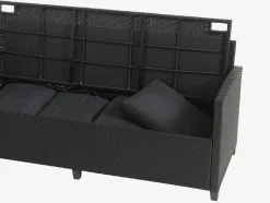 Sale ULLEHUSEConjunto muebles jardín ULLEHUSE 9 plazas almacenaje negro Conjuntos Mesa Y Sillas De Jardín|Muebles De Jardín